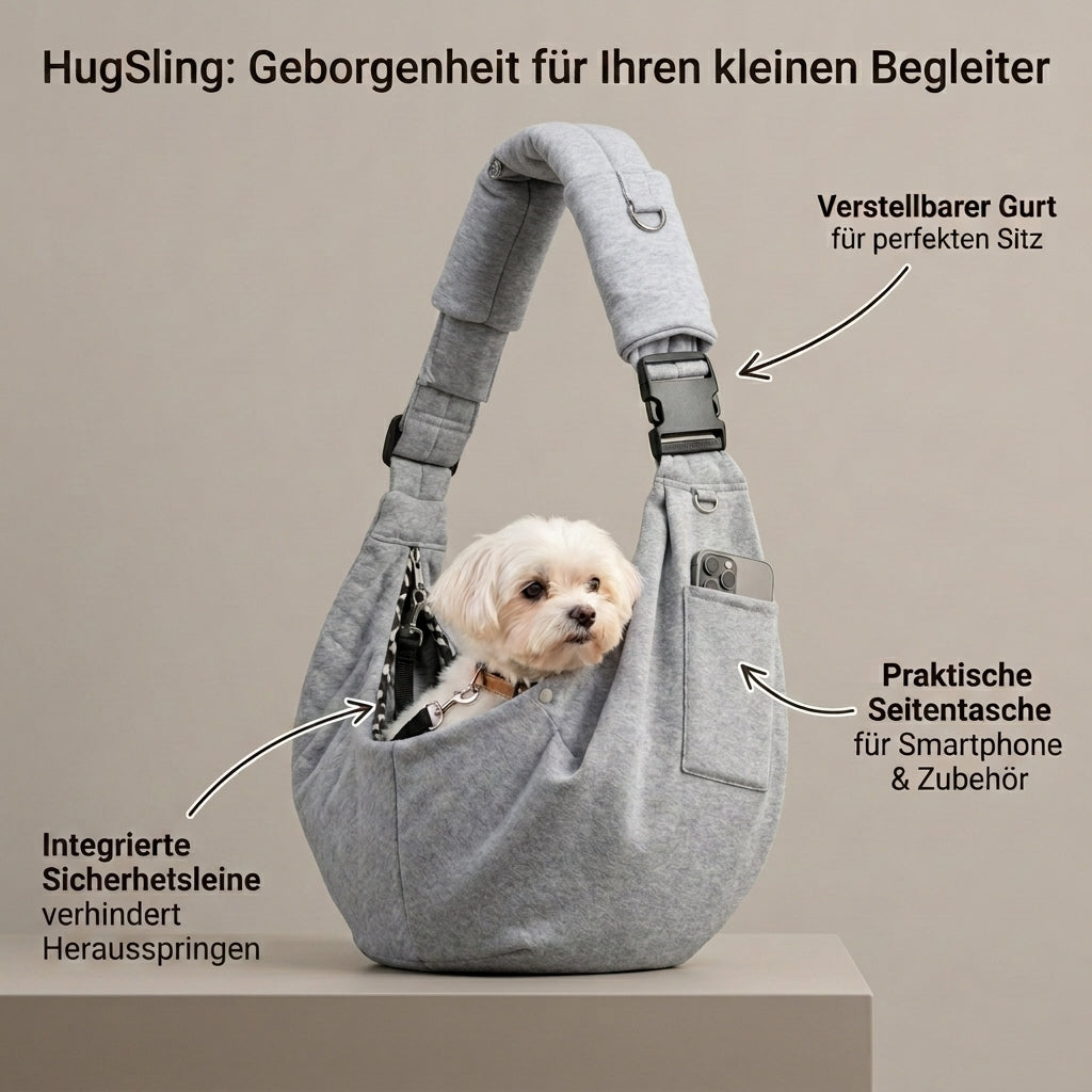 HugSling – Ergonomische Hunde-Tragetasche