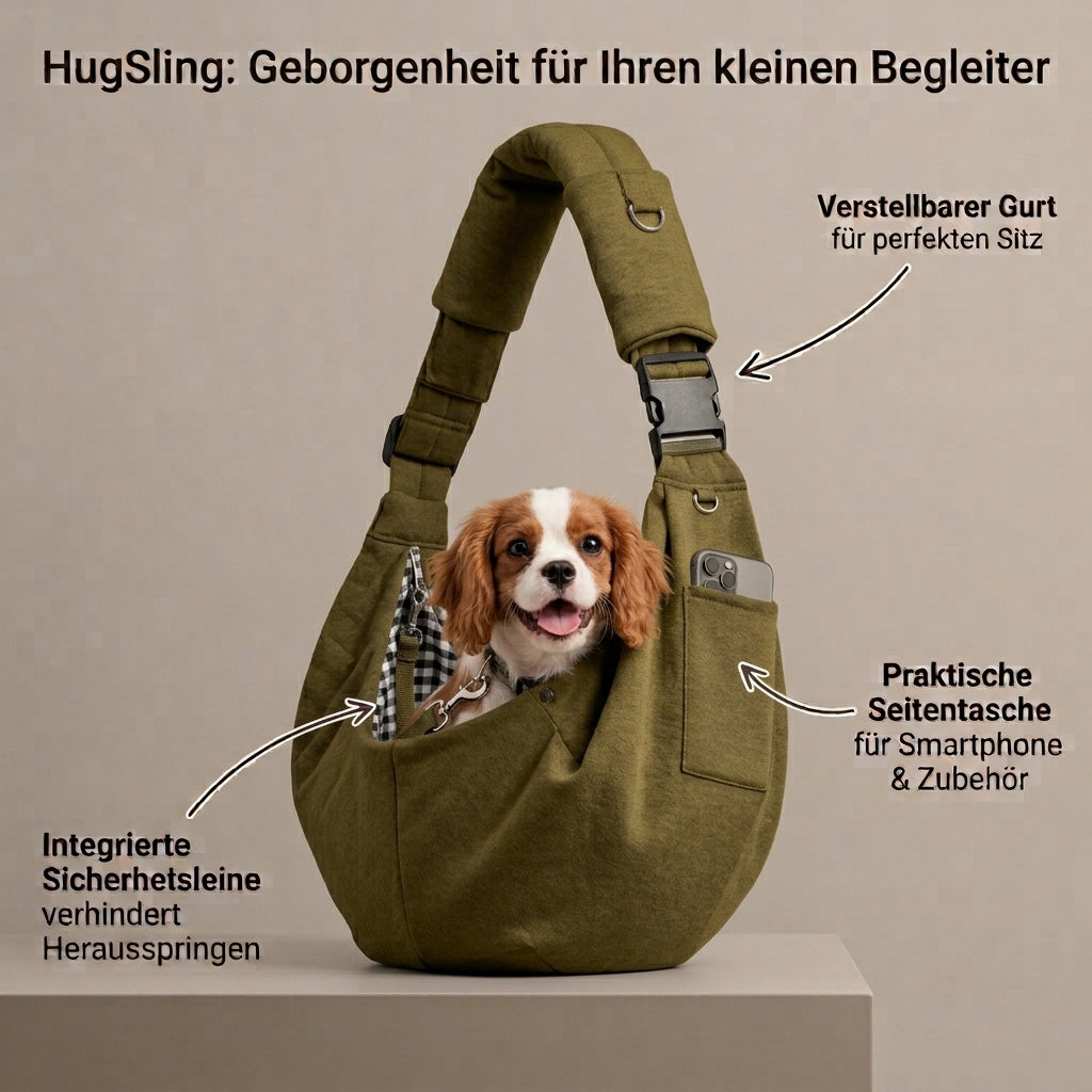 HugSling – Ergonomische Hunde-Tragetasche
